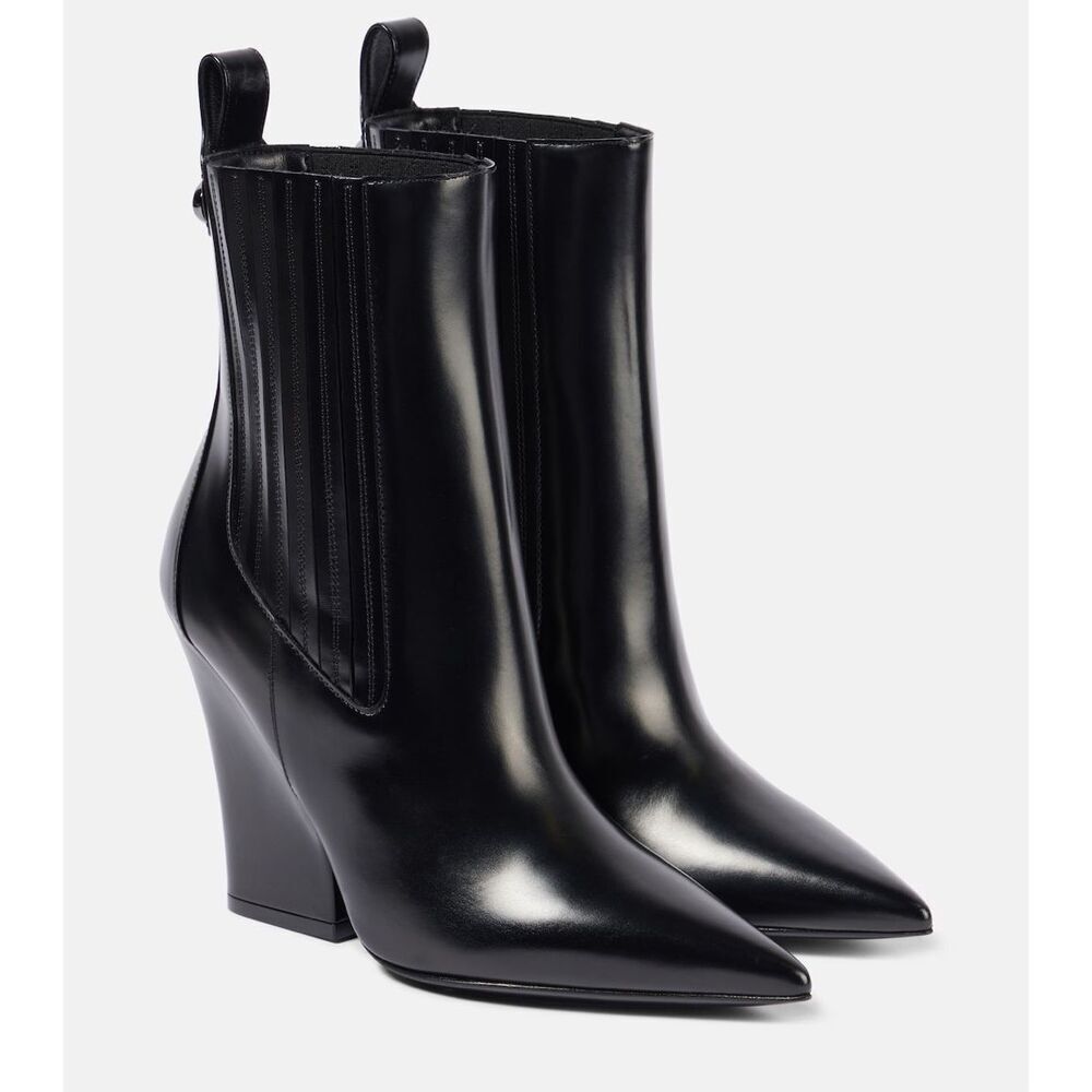 Valentino Garavani VLogo 75MM Lockette Beatle in Brushed Calfskin Boots